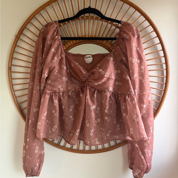 ARULA Tops - Arula Floral Pink Top